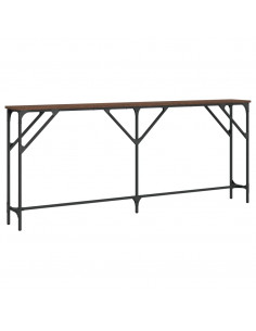 Tavolino Consolle Rovere Marrone 180x23x75 cm Legno Multistrato