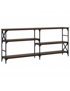 Tavolino Consolle Rovere Marrone 180x29x76,5 cm Multistrato