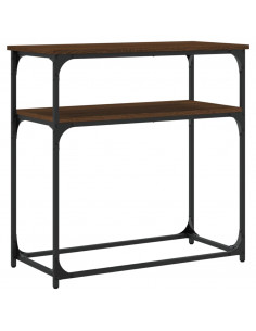 Tavolino Consolle Rovere Marrone 75x35,5x75cm Legno Multistrato