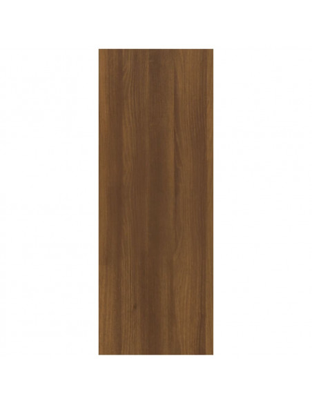 Tavolino Consolle Rovere Marrone 78x30x80 cm Legno Multistrato