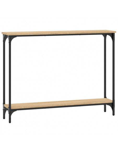 Tavolino Consolle Rovere Sonoma 100x22,5x75cm Legno Multistrato