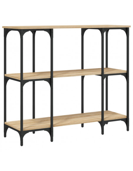 Tavolino Consolle Rovere Sonoma 102x35x90 cm Legno Multistrato