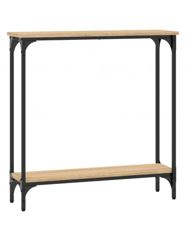 Tavolino Consolle Rovere Sonoma 75x22,5x75cm Legno Multistrato