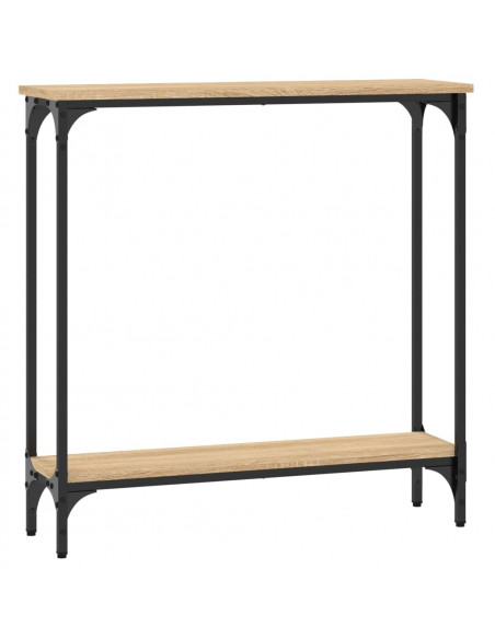 Tavolino Consolle Rovere Sonoma 75x22,5x75cm Legno Multistrato