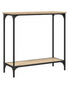 Tavolino Consolle Rovere Sonoma 75x30,5x75cm Legno Multistrato