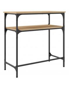 Tavolino Consolle Rovere Sonoma 75x35,5x75cm Legno Multistrato