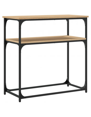 Tavolino Consolle Rovere Sonoma 75x35,5x75cm Legno Multistrato