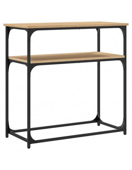 Tavolino Consolle Rovere Sonoma 75x35,5x75cm Legno Multistrato