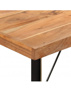 Tavolino da Bar 150x70x107 cm Legno Massello di Acacia e Ferro