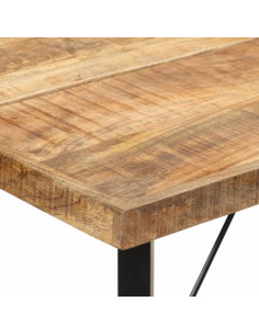 Tavolino da Bar 180x70x107 cm Legno Massello di Mango e Ferro