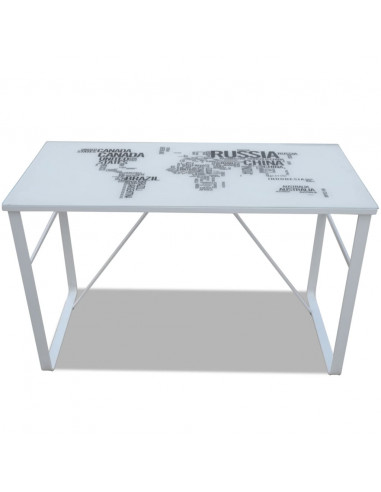 Scrivania Rettangolare con Modello Mappa