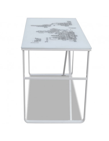 Scrivania Rettangolare con Modello Mappa