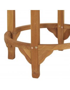 Tavolino da Bar Ø 60 cm in Legno Massello di Teak