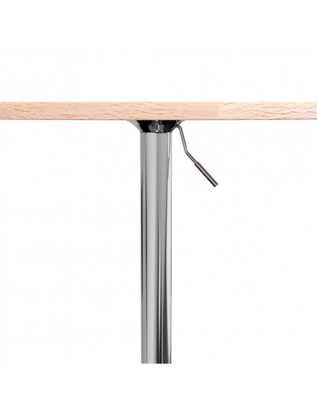 Tavolino da Bar Ø60x89,5 cm in Legno Massello di Rovere