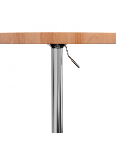 Tavolino da Bar Ø60x90,5 cm in Legno Massello di Faggio