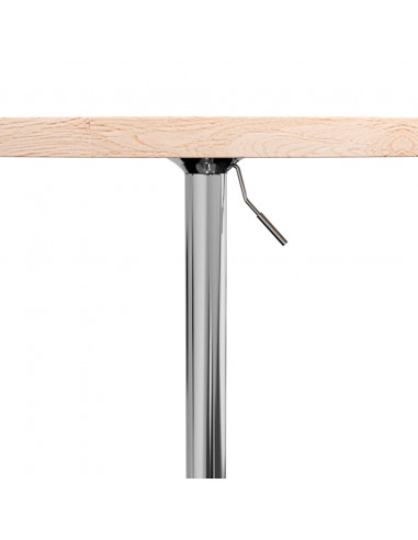 Tavolino da Bar Ø60x90,5 cm in Legno Massello di Rovere