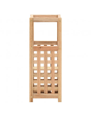 Portaombrelli in Legno Massello di Noce 18x18x50 cm