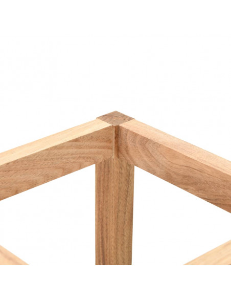 Portaombrelli in Legno Massello di Noce 18x18x50 cm