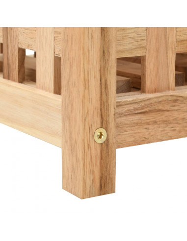 Portaombrelli in Legno Massello di Noce 18x18x50 cm