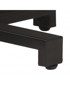 Tavolino da Bistrot Quadrato 50x50x75 cm Legno di Mango Grezzo