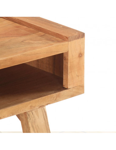 Tavolino da Caffè 100x50x45 cm in Legno Massello di Acacia