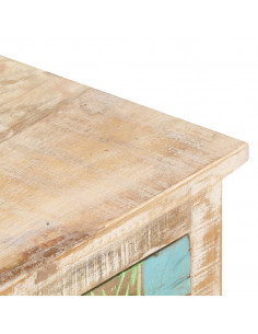 Tavolino da Caffè 100x55x40 cm in Legno di Acacia Grezzo