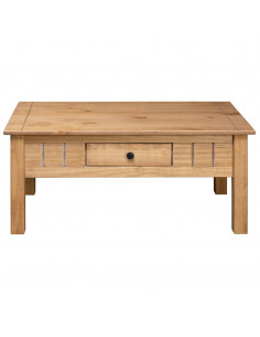 Tavolino da Caffè 100x60x45 cm in Pino Massello Panama Range