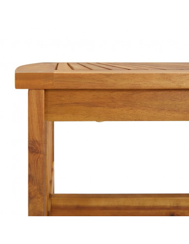 Tavolino da Caffè 102x50x43 cm in Legno Massello di Acacia