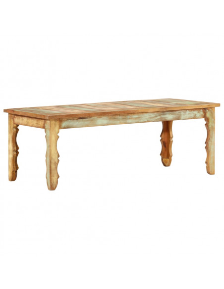 Tavolino da Caffè 110x50x40 cm in Legno Massello di Recupero