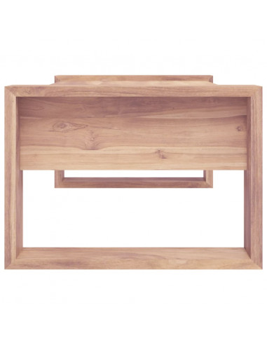 Tavolino da Salotto 110x60x40 cm in Legno Massello di Teak