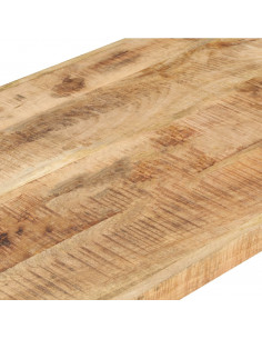 Tavolino da Caffè 120x60x40 cm in Legno di Mango Grezzo