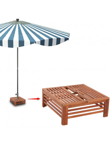 Rivestimento Supporto Base Ombrellone in Legno