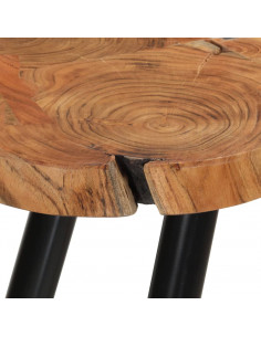 Tavolino da Caffè 35 cm 4 Tronchi in Legno Massello di Sheesham