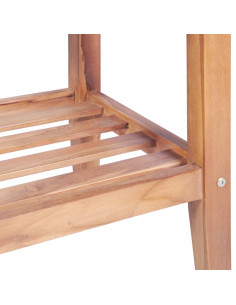 Tavolino da Caffè 40x40x50 cm Quadrato Legno Massello di Teak