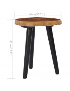 Tavolino da Caffè 40x45 cm in Massello di Teak