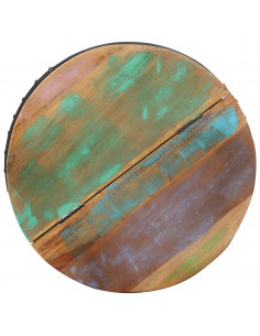 Tavolino da Caffè 53x43 cm in Legno Massello di Recupero