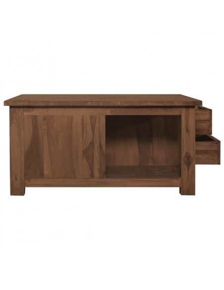 Tavolino da Salotto 68x68x33 cm in Legno Massello di Teak
