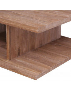 Tavolino da Caffè 70x70x30 cm in Legno Massello di Teak