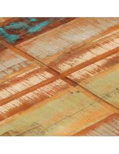 Tavolino da Caffè 80x80x28 cm in Legno Massello di Recupero