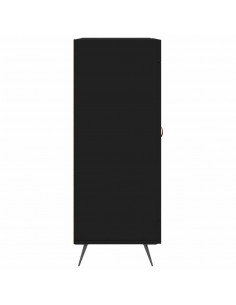 Credenza Nera 69,5x34x90 cm in Legno Multistrato 2