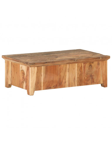 Tavolino da Caffè 90x50x35 cm in Legno Massello di Recupero
