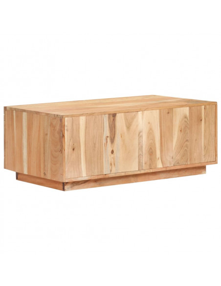 Tavolino da Caffè 90x50x35 cm in Legno Massello di Recupero