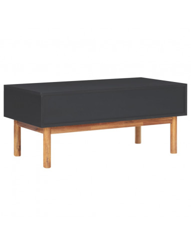 Tavolino da Caffè 90x50x40 cm in Legno Massello di Acacia e MDF