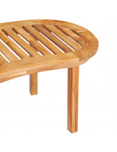 Tavolino da Caffè 90x50x45 cm in Legno Massello di Teak