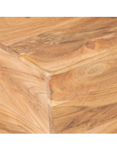 Tavolino da Caffè a Forma di V 66x66x30 cm in Legno di Acacia