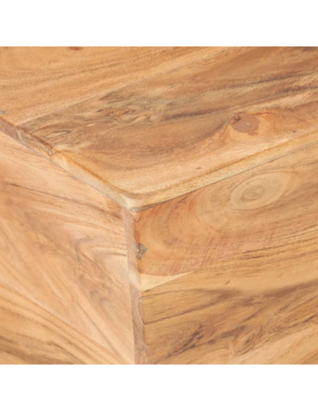 Tavolino da Caffè a Forma di V 66x66x30 cm in Legno di Acacia