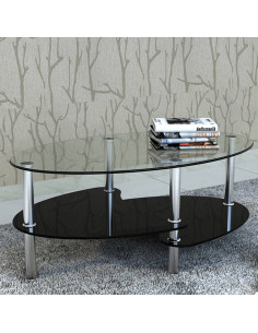 Tavolino da Caffè con Design Esclusivo Nero