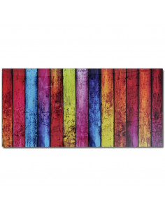 Tavolino da Caffè con Stampa su Vetro Arcobaleno