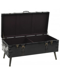 Tavolino da Caffè in MDF e Acciaio 102x51x48 cm