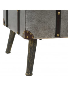 Tavolino da Caffè in MDF e Alluminio 102x51x47,5 cm